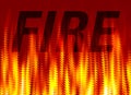 Abstract fire background