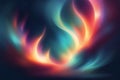 Abstract fire background with blue, orange and red colors. Generative AI Royalty Free Stock Photo