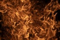 Abstract fire background. Intense fire flames texture. Burning fire pattern. Fire inferno frame. Royalty Free Stock Photo