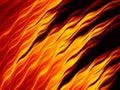 Abstract fire flames on black background. Bright fiery texture. Royalty Free Stock Photo