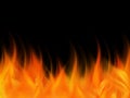 Abstract fire flames Colorful elegant on abstract background Royalty Free Stock Photo
