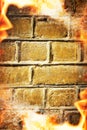 Abstract fire frame Royalty Free Stock Photo