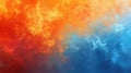 Abstract Fire and Ice Conceptual Background with Warm and Cool Colors Royalty Free Stock Photo