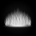 Abstract fire smoke light on black background illustration.