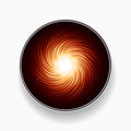 Abstract fire swirl vortex circular border Royalty Free Stock Photo