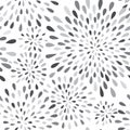 Abstract firework splash dot seamless pattern. Swirl floral petal spot texture Royalty Free Stock Photo