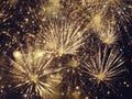 Abstract, fireworks, blurred image. Christmas background. Light with glowing sparks, merry christmas