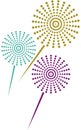 Abstract fireworks clipart