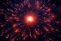 Abstract fireworks pattern with a dynamic and