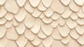 Abstract fish scale pattern with beige textured overlapping organic shapes Royalty Free Stock Photo