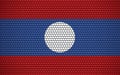 Abstract flag of Laos made of circles. Lao flag designed with colored dots giving it a modern and futuristic abstract look