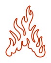 Abstract flame design for creative element use Royalty Free Stock Photo