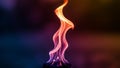 And abstract flame design with a smooth twisting shape featuring Royalty Free Stock Photo