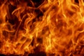 Abstract flame, fire flame texture, background. Tongues of fire on a dark background. Royalty Free Stock Photo