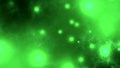 Abstract flashy green background of moving nebulae, looped animation