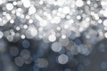 Abstract flat design showing defocused light spots creating bluish white bokeh pattern Royalty Free Stock Photo