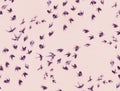 Abstract flight of swallows.
