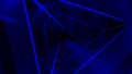 Abstract flight through triangular dar blue tunnel with following lines, seamless loop. Design. Endless corridor with Royalty Free Stock Photo