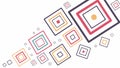 Abstract Floating Squares Pattern on a Light Background, vector design Generative AI Royalty Free Stock Photo