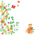 The Abstract floral background.