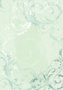 Abstract floral background design in light teal Royalty Free Stock Photo