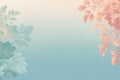 Abstract floral background with leaves in pastel colors Royalty Free Stock Photo