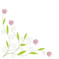 Abstract floral background with place for your text. Royalty Free Stock Photo