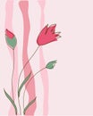 Abstract floral background.Vector card