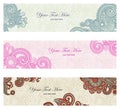 Abstract floral banner Royalty Free Stock Photo