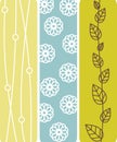 Abstract floral banners