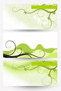 Abstract floral banners Royalty Free Stock Photo