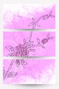 Abstract floral banners Royalty Free Stock Photo