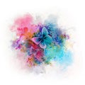 Abstract floral colorful background with flowers Royalty Free Stock Photo