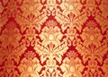 Abstract floral fabric pattern Royalty Free Stock Photo