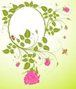 Abstract floral frame Royalty Free Stock Photo