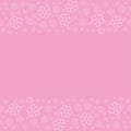 abstract floral frame on a pink background. For prints, greeting cards, invitations, wedding, birthday, party, Valentine's day.