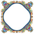 Abstract floral frame (series) Royalty Free Stock Photo