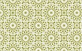 Abstract floral pattern. Olive and white vector background. Geometric flower and leaf ornament. Graphic modern pattern Royalty Free Stock Photo
