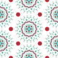Abstract floral print pattern. Ethnic ornament flower. Vectror illustration