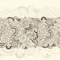 Abstract floral retro background pattern.