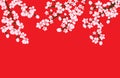 Abstract Floral Sakura Flower Japanese Natural Background Vector