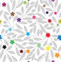 Abstract floral seamless background