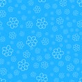 abstract floral Seamless pattern on blue background. For prints, greeting cards, invitations, wedding, birthday, party, Valentine Royalty Free Stock Photo