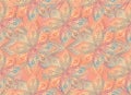 Abstract floral seamless pattern. Geometric ornament texture. Royalty Free Stock Photo