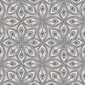 Abstract floral seamless pattern. Geometric ornament texture. Or Royalty Free Stock Photo