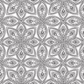 Abstract floral seamless pattern. Geometric ornament texture. Or Royalty Free Stock Photo