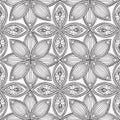 Abstract floral seamless pattern. Geometric ornament texture. Royalty Free Stock Photo