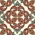 Abstract floral seamless pattern Oriental background.