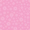 abstract floral Seamless pattern on pink background. For prints, greeting cards, invitations, wedding, birthday, party, Valentine