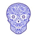 Abstract floral skull Royalty Free Stock Photo